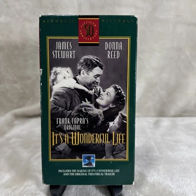 It's a Wonderful Life (50th Anniv VHS) James Stewart, Donna Reed - Image 1 of 4