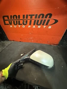 09-14 Acura TSX Driver Left LH Power Side View Door Mirror 6 WIRE White - Picture 1 of 3