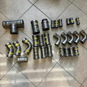 Viega MegaPress Carbon Steel Inventory Lot 2” - 1 1/4” - 3/4” - 1/2” Couplers - Picture 1 of 14