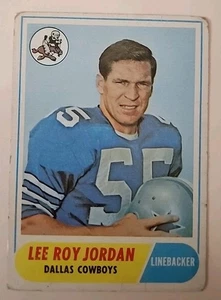 1968 Topps Football Card 207 Lee Roy Jordan Dallas Cowboys - Picture 1 of 2
