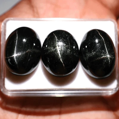 3 piezas piedras preciosas cabujón ovalado tamaño grande dipósido estrella natural calidad A+ 22-24 mm Foto 1 de 4