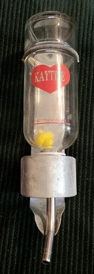 Botella de agua de vidrio a prueba de masticables Kaytee de 6 oz animal pequeño hámster conejillo de indias Foto 1 de 4