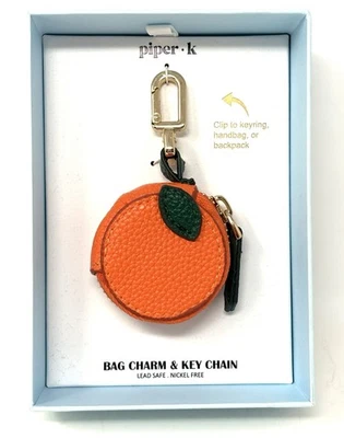 Piper K Naranja Bolso Dije Monedero Llavero Bolsa Llavero Viral *SIN TAPA A CAJA Foto 1 de 4