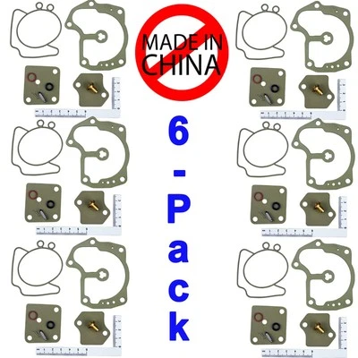 6-PACK Johnson Evinrude Carburetor Repair Kit V6  Looper 18-7248 - Image 1 of 4