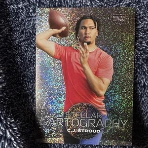 C.J. Stroud 2024 SkyBox Metal Universe Stellar Cartography Silver Dots /299 - Picture 1 of 2