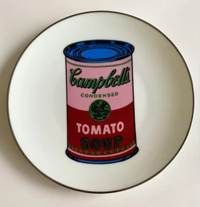 Andy Warhol Cambell’s Soup Can Porcelain Plate Limoges Brand NEW Made In France - Picture 1 of 6