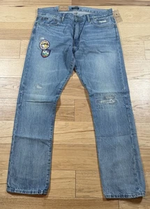 Pantalones de mezclilla Polo Ralph Lauren para hombre 36x34 Varick ajustados rectos retazos club de esquí nuevos con etiquetas - Imagen 1 de 12