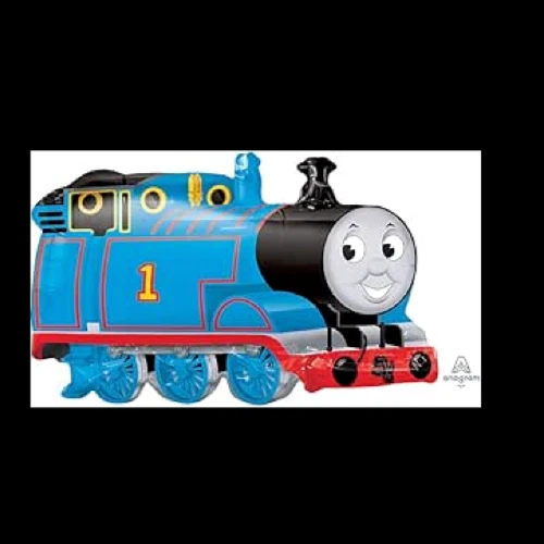 FOIL BALLOON THOMAS THE TANK ENGINE HAPPY BIRTHDAY 76CM X 51 CM - image 1 of 2
