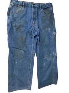 Big Mac Carpenter Jeans Mens Size 38 X 30 Blue Denim Vintage - Picture 1 of 14