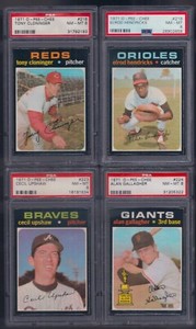 PSA 8 1971 OPC O-pee-chee #224 Alan Gallagher San Francisco Giants POP 22 ONLY!