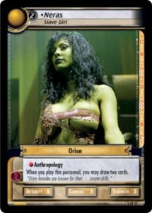 Star Trek CCG PORTRAITS SET 0AP12 NERAS SLAVE GIRL Foil NM/MINT Top Shelf - Picture 1 of 1