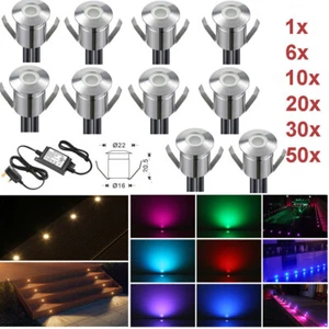 Lámpara de zócalo de cocina que cambia de color con luces LED multicolores para terraza/terraza de 22 mm - Imagen 1 de 15