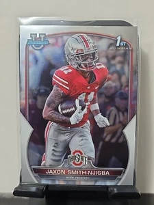 2022 Bowman University Chrome Jaxon Smith-Njigba 1st Rookie Card  - Picture 1 of 6