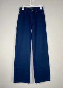 Banana Republic Wide Leg Denim Jeans Women's 24 Tall Blue Casual Pants NWT - Picture 1 of 16