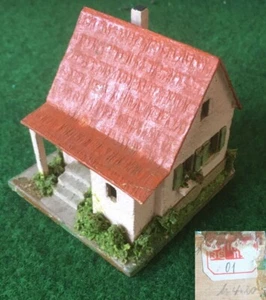 HAUS H0, Modell Nr. 01  "rosé"  von RS SPITALER  aus den frühen 50er Jahren - Picture 1 of 5