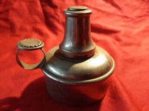 Kleine Petroleumlampe aus verchromtem Metall 7 cm Nr. 731/6 - Bild 1 von 8