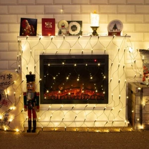 The Christmas Workshop 100 LED Net Timer Lights Warm White Indoor Or Outdoor - Picture 1 of 3
