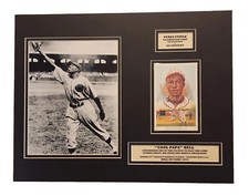 James "Cool PaPa" Bell  Signed Perez Steele Postcard, Matted Display 14x18 JSA!!