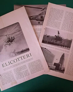 CLIPPING  NOTIZIE AERONAUTICA ELICOTTERI - 1950 - Bild 1 von 1