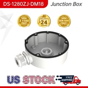 Junction Box DS-1280ZJ-DM18 Bracket Conduit Base Fit HIK Security IP Cameras - Picture 1 of 6