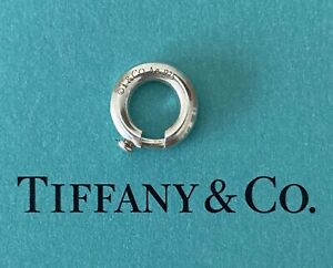 NEW TIFFANY & CO. 10mm .925 Sterling Silver Spring Jump Ring Charm Holder Clasp 