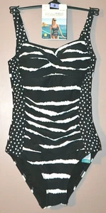 COSTUME DA BAGNO M&S SECRET FASCIA DIMAGRANTE COPPE SAGOMATE CINGHIE REGOLABILI TAGLIA 8 NUOVO CON ETICHETTE - Foto 1 di 2