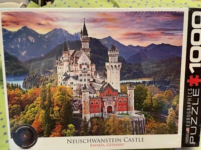 Rompecabezas Eurographics Castillo Neuschwanstein Baviera Alemania 1000 piezas 19x26 NUEVO Foto 1 de 2