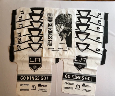 Lot of 12 Los Angeles Kings Rally Jersey Towels Stanley Cup Playoffs + Quickie! Cover