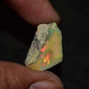 Ópalo seco áspero 7,85 quilates natural etíope Welo ópalo crudo ópalo de fuego piedra preciosa - Imagen 1 de 3