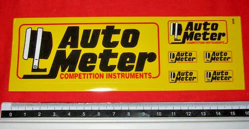 Nueva hoja de mini calcomanías medidor automático / 6 calcomanías / NHRA / NASCAR / carreras / pasatiempo Foto 1 de 1