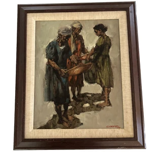 Glauco Nativo Hartmann Chavez Original oil painting 1978 Brazil Women With Fruit - Picture 1 of 11