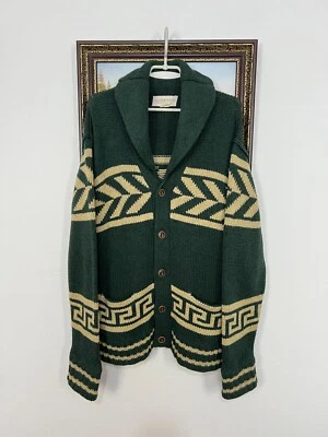 Denim&Supply Ralph Lauren Aztec Vintage Knitted Cardigan Sweater Mens Size L - Image 1 of 4