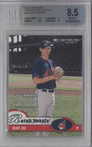2003 Donruss Rated Rookie Chicago Collection /5 Cliff Lee #24 BGS 8.5