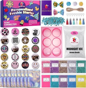 M421 Car Freshie Supplies Starter Kit with 1LB Scented Aroma Beads,3 Inch Circle - Picture 1 of 12