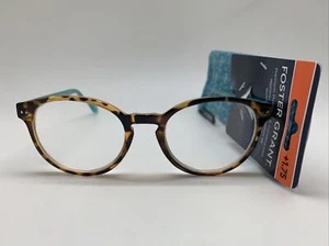 FG153 Foster Grant Round Reading Glasses BRYN TEL 1.75 READERS W/Case 50 20 135 - Picture 1 of 4
