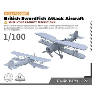 Yao's Studio LYR100007 1/100 Military Model Kit British Swordfish Attack Aircraf - Picture 1 of 4