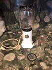 Vintage KitchenAid Retro Glass Globe Coffee Bean Mill Grinder White WORKING