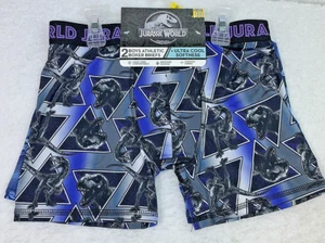 Jurassic World Boys Athletic Boxer Briefs Size 10 2 Pack Dinosaurs - Picture 1 of 12