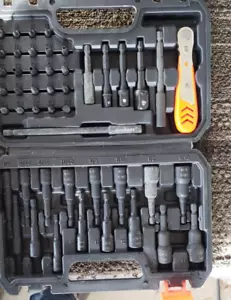 HORUSDY Socket & Driver Set 46-Piece Standard SAE UNUSED W CASE - Picture 1 of 6