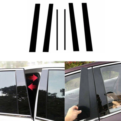 Fit For Infiniti QX56 2004-2013 Gloss Black Pillar Posts Door Trim Window Cover Foto 1 de 4