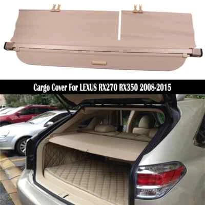 Trunk Cargo Cover For LEXUS RX270 RX350 RX450H 2008-2015 Security Shield Rear - Image 1 of 4