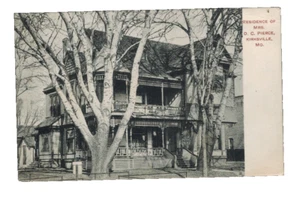 PC-2171*Vintage Post Card  *D.C. Pierce Residnce***Kirksville, Missouri - Picture 1 of 2
