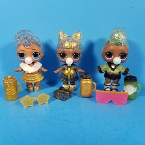 Lotto 3 LOL Surprise bambola inverno discoteca glitter set COMPLETO audace BB Prezzie NYE QT - Foto 1 di 6