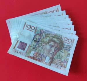 FRANCE - Série 10 Billets JEUNE PAYSAN 1-10-1953 - Picture 1 of 8