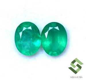 9x7 mm Zertifiziert Natürlicher Smaragd Oval Cut 3,49 CTS Facettiert Lose Edelsteine - Bild 1 von 8