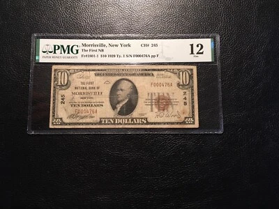 National Bank Note Morrisville NY PMG12 Fine Only 11 Small Notes Known Rare - Image 1 of 2