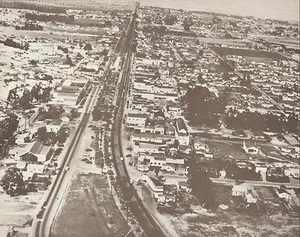 "Costa mesa aérea NEWPORT BLVD 1930 impresión fotográfica vintage 953 11"" x 14" - Imagen 1 de 1