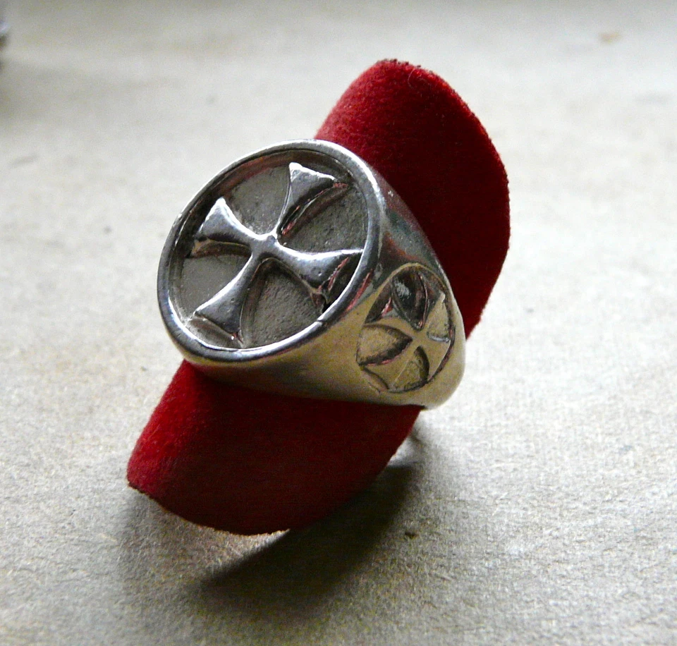 ANELLO TEMPLARE IN ARGENTO 925 sterling silver