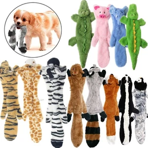 Juguetes de peluche sin relleno para perros razas pequeñas mascota cachorro sonido masticar chirrido - Imagen 1 de 38