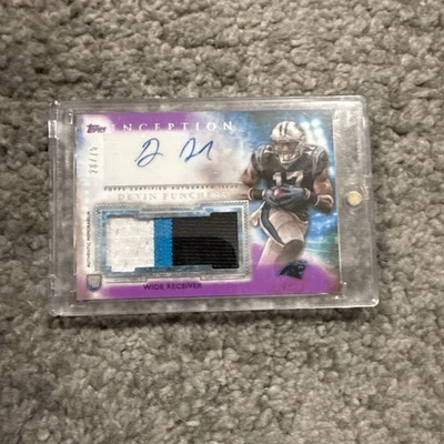 2015 Topps Inception Magenta/50 Devin Funchess RPA Rookie Jumbo Patch Auto RC Foto 1 de 2